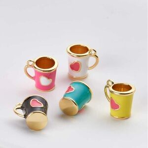 BRAND NEW FIVE ENAMELED CHARMS